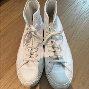 Converse White High-Top Sneakers